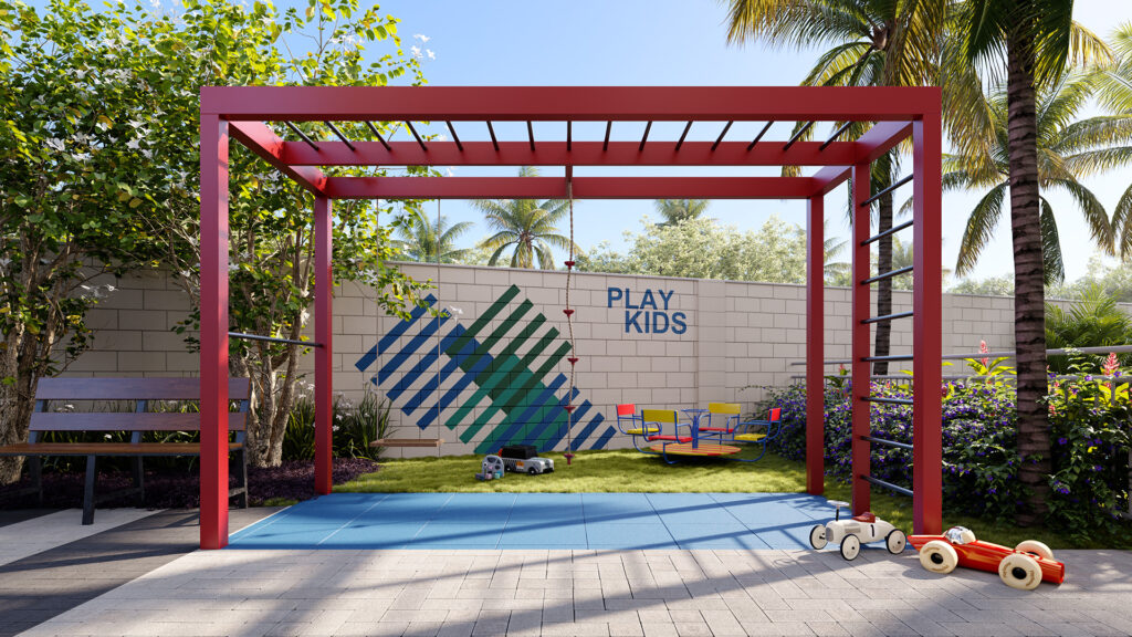 Espaço Kids do empreendimento da Direcional Estilo Passaré, em Fortaleza/CE